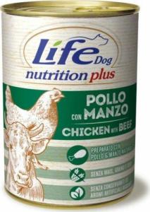 Life Pet Care LIFE DOG pusz.400g CHICKEN + BEEF + VEGETABLES /24 1