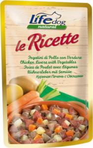 Life Pet Care LIFE DOG sasz.95g LIVERS + VEGETABLES LE RICETTE /30 1