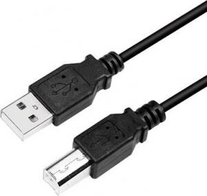 Kabel USB LogiLink USB-A - USB-B 2 m Czarny (CU0007B) 1