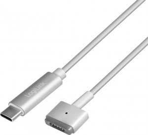 Kabel USB LogiLink USB-C - MagSafe 2 1.8 m Srebrny (PA0226) 1