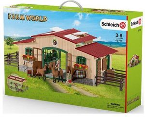 Figurka Schleich World of Horses - Stajnia z końmi i akcesoriami (34940) 1