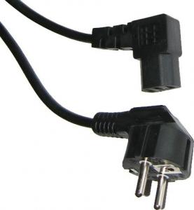 Kabel zasilający Kabel zasilający sieciowy do komputera kątowy 3m 1
