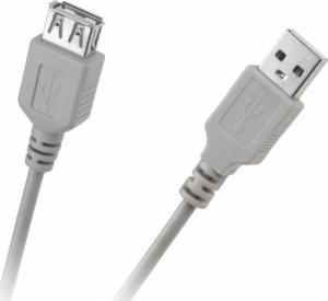Kabel USB Cabletech USB-A - USB-A 1.8 m Szary (KPO2783-1.8) 1