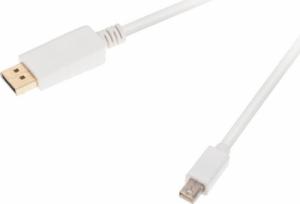 Kabel Cabletech DisplayPort Mini - HDMI 1.8m biały (KOM0852) 1