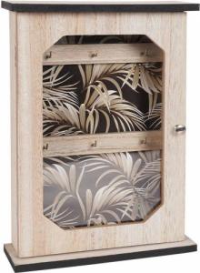 Vilde Szafka na klucze drewniana półka skrzynka zamykana na 6 kluczy 13