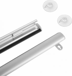 Listwa aluminiowa do zawieszania plakatu KLIP 2x70cm + przyssawka 45mm x2szt z haczykiem 2