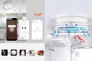 Tuya Detektor dymu WiFi 6
