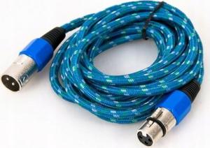 Kabel XLR - XLR 3m niebieski (KPO2754-3) 2
