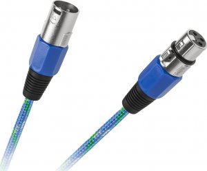 Kabel XLR - XLR 3m niebieski (KPO2754-3) 1