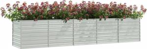 vidaXL Donica do podwyższonej rabaty, 400x80x77 cm, stal galwanizowana 3