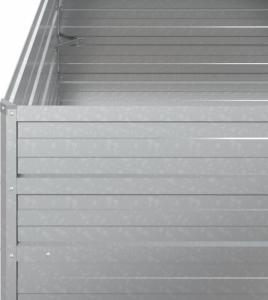 vidaXL Donica do podwyższonej rabaty, 100x100x77cm, stal galwanizowana 5