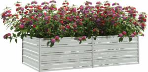 vidaXL Donica do podwyższonej rabaty, 160x80x45 cm, stal galwanizowana 3