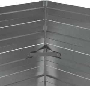 vidaXL Donica do podwyższonej rabaty, 129x45 cm, stal galwanizowana 4