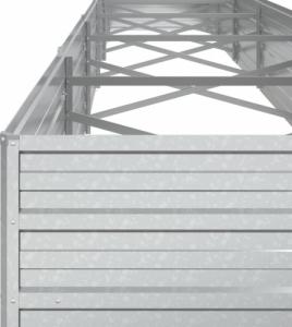 vidaXL Donica do podwyższonej rabaty, 600x80x45 cm, stal galwanizowana 6