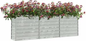 vidaXL Donica do podwyższonej rabaty, 240x40x77cm, stal galwanizowana 3