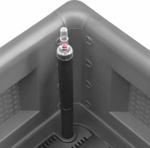 vidaXL Podwyższona donica z systemem podlewania, szara, 100x43x33 cm 6