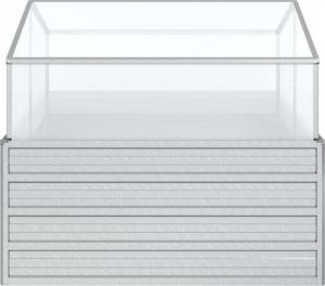 vidaXL Miniszklarenka 100 cm x 100 cm x 85 cm (316882) 4