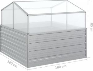 vidaXL Miniszklarenka 100 cm x 100 cm x 85 cm (316882) 8