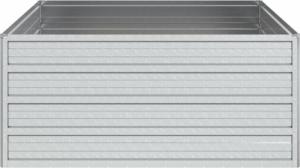 vidaXL Donica do podwyższonej rabaty, 100x100x45cm, stal galwanizowana 4