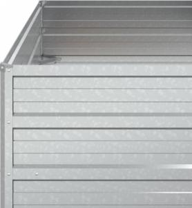 vidaXL Donica do podwyższonej rabaty, 100x100x45cm, stal galwanizowana 5