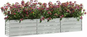 vidaXL Donica do podwyższonej rabaty, 240x40x45 cm, stal galwanizowana 3