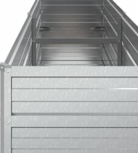 vidaXL Donica do podwyższonej rabaty 160x40x77cm, stal galwanizowana 6