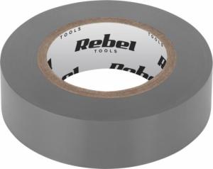 Rebel Taśma izolacyjna klejąca REBEL (0,13 mm x 19 mm x 20 yd) szara 1