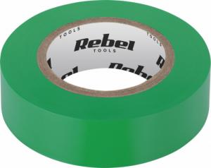 Rebel Taśma izolacyjna klejąca REBEL (0,13 mm x 19 mm x 10 yd) zielona 1