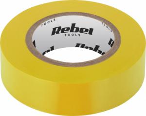 Rebel Taśma izolacyjna klejąca REBEL (0,13 mm x 19 mm x 20 yd) żółta 1