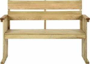 vidaXL Ławka ogrodowa, 121 cm, impregnowane drewno sosnowe 2