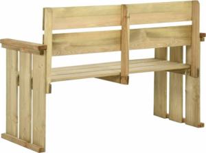 vidaXL Ławka ogrodowa, 121 cm, impregnowane drewno sosnowe 4