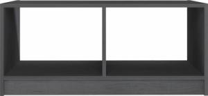 vidaXL Stolik kawowy, szary, 75x50x33,5 cm, lite drewno sosnowe 6