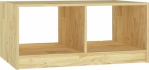 vidaXL Stolik kawowy, 75 x 50 x 33,5 cm, lite drewno sosnowe 2