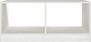 vidaXL Stolik kawowy, biały, 75x50x33,5 cm, lite drewno sosnowe 6