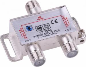 Cabletech Rozgałęźnik antenowy 2way 5-2450MHz 3