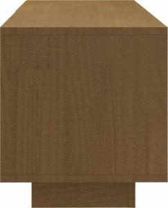 vidaXL Szafka pod TV, miodowy brąz, 110x30x33,5 cm, drewno sosnowe 6