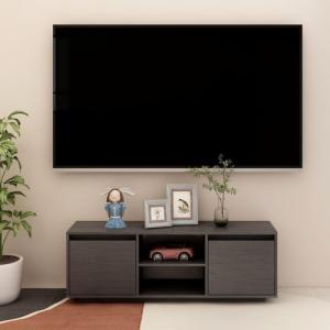 vidaXL Szafka pod telewizor, szara, 110x30x40 cm, drewno sosnowe 1