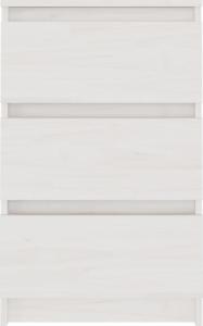 vidaXL Szafki nocne, 2 szt., białe, 40x29,5x64 cm, drewno sosnowe 5