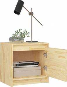 vidaXL Szafki nocne, 2 szt., 40x30,5x40 cm, lite drewno sosnowe 3