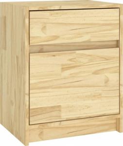 vidaXL Szafka nocna, 40x31x50 cm, lite drewno sosnowe 2
