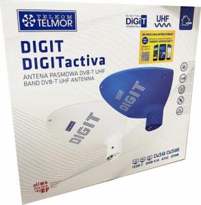 Antena RTV Telkom-Telmor Antena TV naziemnej cyfrowej DIGIT ACTIVA biała TELMOR 3