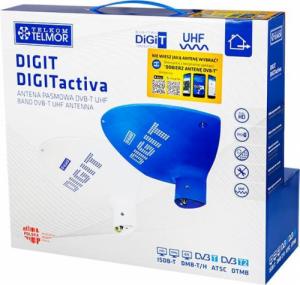 Antena RTV Telkom-Telmor Antena TV naziemnej cyfrowej DIGIT ACTIVA biała TELMOR 5