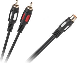 Kabel RCA (Cinch) - RCA (Cinch) x2 0.25m czarny (KPO3871) 1