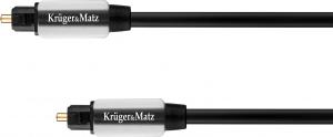 Kabel Kruger&Matz Toslink - Toslink 0.5m czarny (KM0318) 1