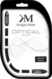Kabel Kruger&Matz Toslink - Toslink 3m czarny (KM0322) 2