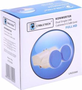 Cabletech Konwerter dual single LNB Cabletech 0.5dB gold 2