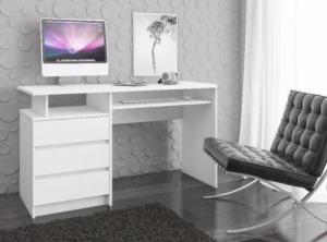 Biurko Fabryka Mebli Akord CLP Białe 135 cm x 60 cm 3