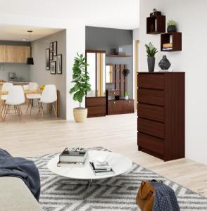 Fabryka Mebli Akord KOMODA K 60 cm 5 SZUFLAD WENGE 5