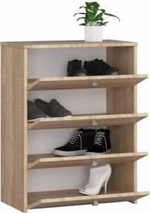 Fabryka Mebli Akord Szafka na buty 4 uchylne drzwiczki 60 cm - dąb sonoma 2