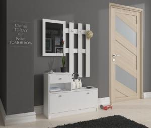 Fabryka Mebli Akord ZESTAW MEBLI NA PRZEDPOKÓJ BIAŁY 3